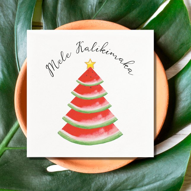 Serviette En Papier Parti Mele Kalikimaka (Créateur téléchargé)