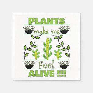 Serviette En Papier Parti plante Lover