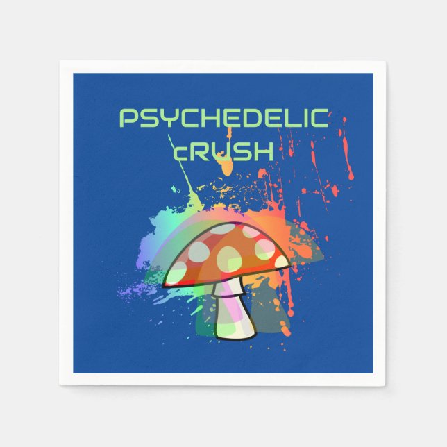 Serviette En Papier Parti rétro psychédélique Comme en 1969 ! (Devant)