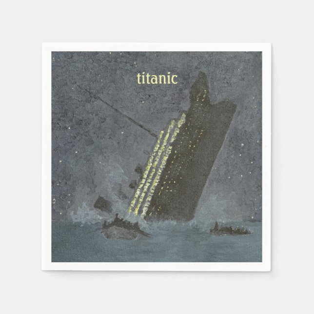 Serviette En Papier Parti Titanic (Devant)