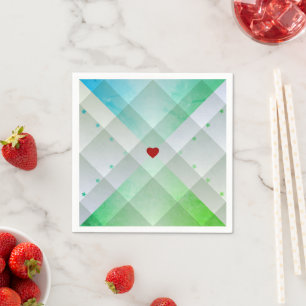 Serviette En Papier Parti Vert