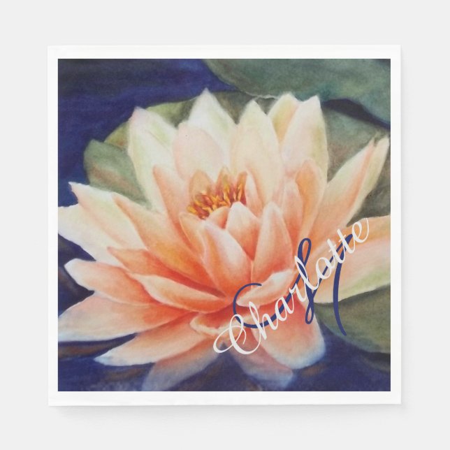 Serviette En Papier Parti Zen Yoga (Devant)