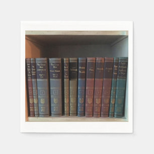 Serviette En Papier Partie de signature de la publication de livres