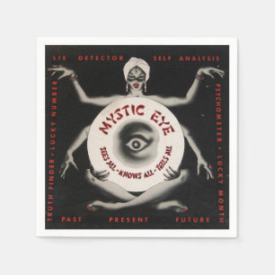 Serviette En Papier Partie mystique vintage de Halloween de diseur de