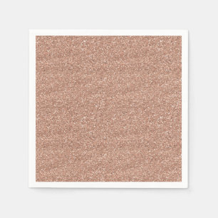Serviette En Papier Parties scintillant brillant brillant or Rose