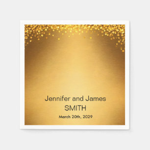 Serviette En Papier Parties scintillant Confetti Mariage personnalisé