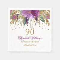 Parties scintillant florale Étincelant Améthyste 9
