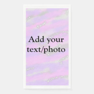 Serviette En Papier Parties scintillant pastel simple coloré ajouter v