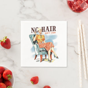 Serviette En Papier Pas de cheveux, pas d'importance - sensibilisation