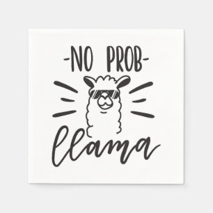 Serviette En Papier Pas de conception de lama Prob