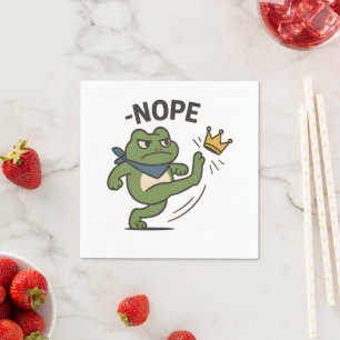 Serviette En Papier Pas de rois en Amérique Grenouille Pas de rois Dém