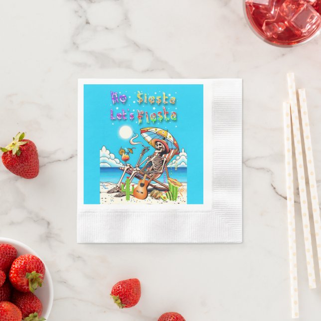 Serviette En Papier Pas de sieste Fiesta (En situation)