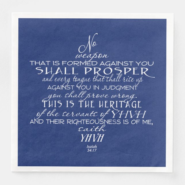 Serviette En Papier Pas d'étoile d'arme de David Bleu (Devant)