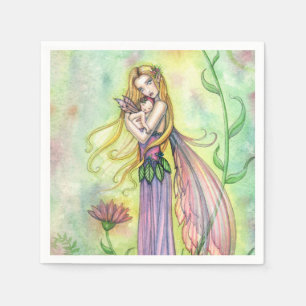 Serviette En Papier Pas grand cadeau Mère et bébé Fairy Art