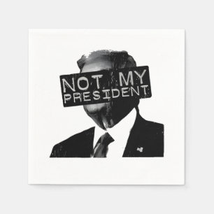 Serviette En Papier Pas mon président libéral anti-Trump