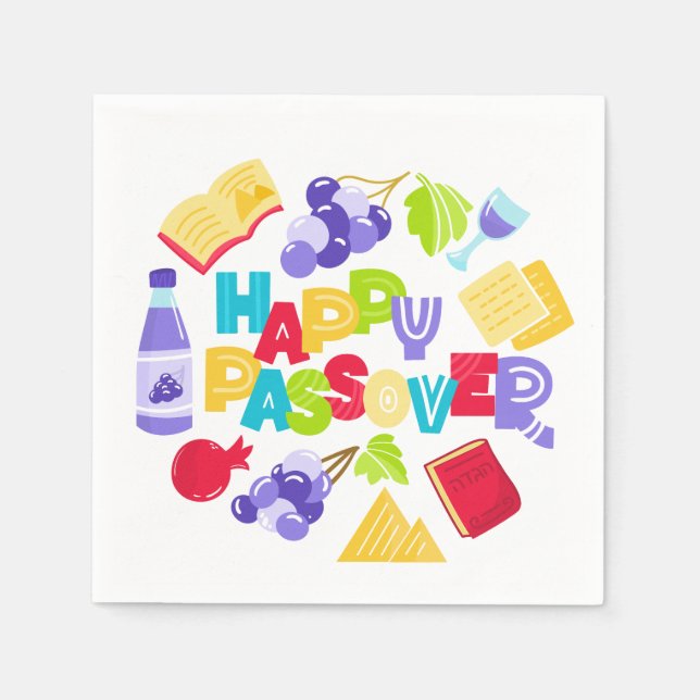 Serviette En Papier Passover Napkins (Devant)