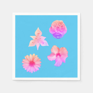 Serviette En Papier Pastel Bouquet Paper Napkins