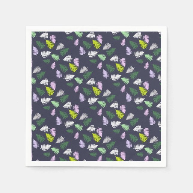 Serviette En Papier Pastel Colors Lucky Fern (Devant)