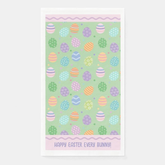 Serviette En Papier Pastel Easter Set Papier Napkin (Devant)
