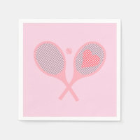 Pastel Heart Tennis Lecteur Racquettes Ball Design