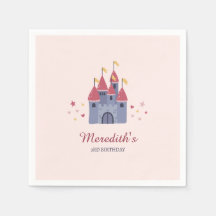 Pastel Pink Enchanted Castle Hearts & Stars Party