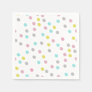 Serviette En Papier Pastel Pois