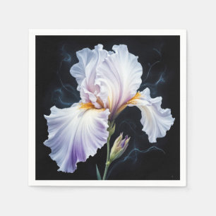 Serviette En Papier Pastel Purple Iris Blossom