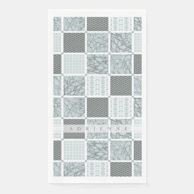 Serviette En Papier Pastel Spa, Wellness & Tranquillité Motif (Devant)