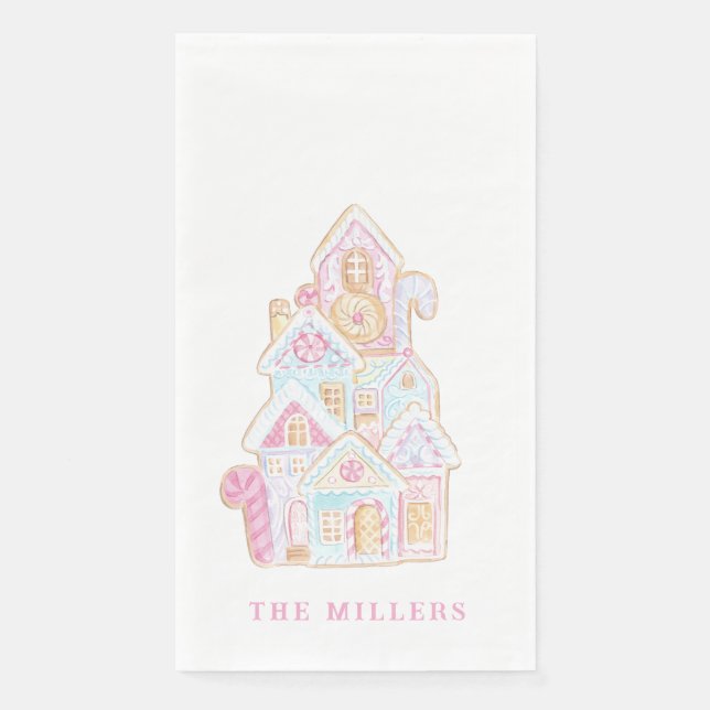 Serviette En Papier Pastel Sweet Holiday Treats Gingerbread Cookie (Devant)