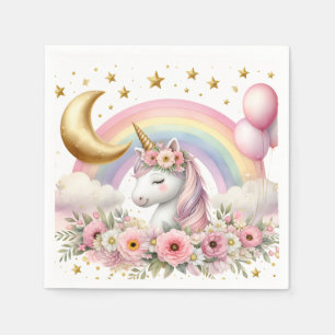 Serviette En Papier Pastel Unicorn