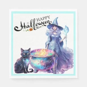 Serviette En Papier Pastel Witch