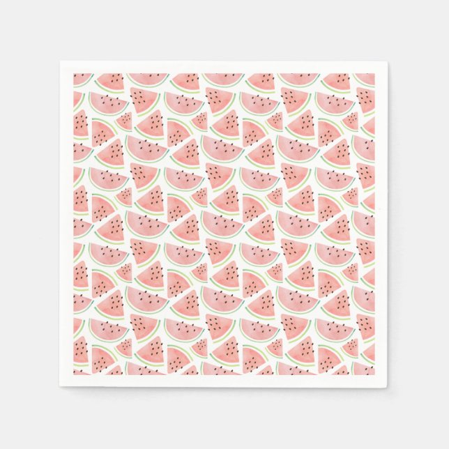 Serviette En Papier Pastèque (Devant)