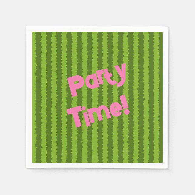 Serviette En Papier Pastèque persolanisée (Devant)