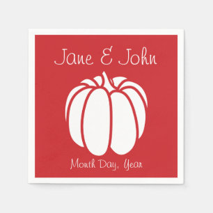 Serviette En Papier Patch citrouille dans les serviettes Cherry