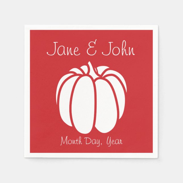 Serviette En Papier Patch citrouille dans les serviettes Cherry (Devant)