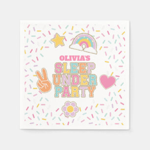 Serviette En Papier Patch Preppy Sleep sous Anniversaire