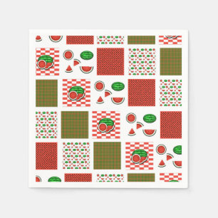Serviette En Papier Patchwork de pastèque