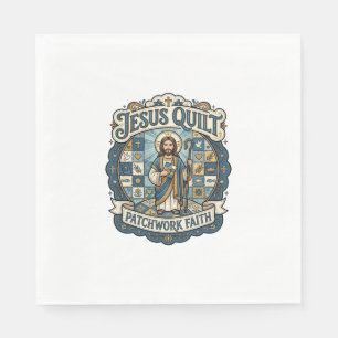 Serviette En Papier Patchwork Jésus de la foi Patchwork Jésus