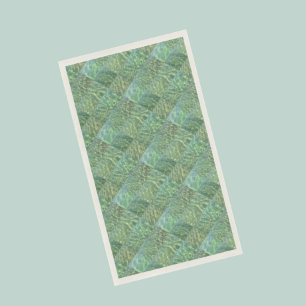 Serviette En Papier Patchwork of Sea Green papier serviettes invités