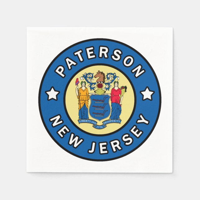 Serviette En Papier Paterson New Jersey (Devant)