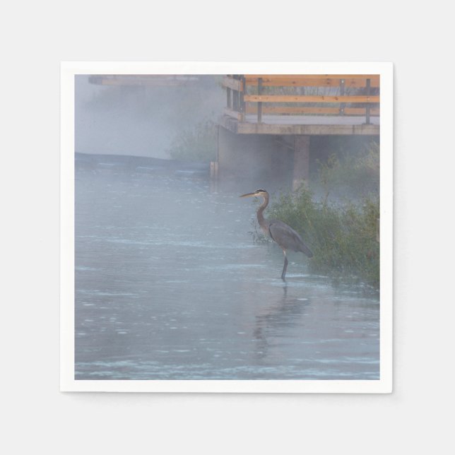 Serviette En Papier Patiemment en attente (Devant)