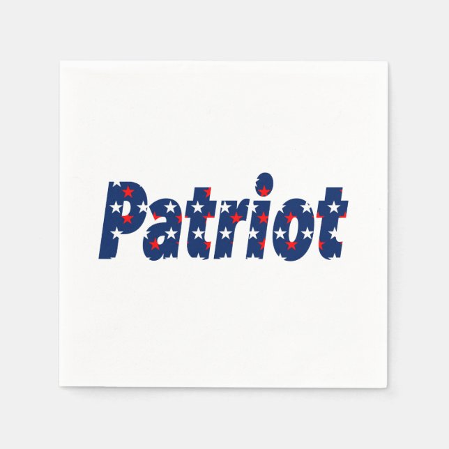 Serviette En Papier Patriote (Devant)