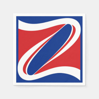 Serviette En Papier Patriote fugueur Napkin