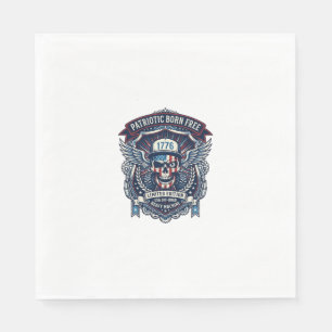 Serviette En Papier Patriotique 1776 Hors Route Camion Monstre Crâne L
