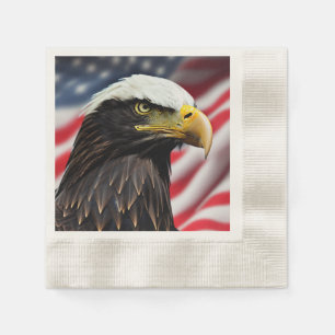 Serviette En Papier Patriotique/Aigle/Américain/États-Unis