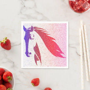 Serviette En Papier Patriotique Cheval Éperche Papier serviettes