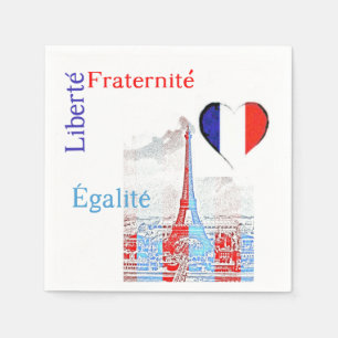 Serviette En Papier patriotique français