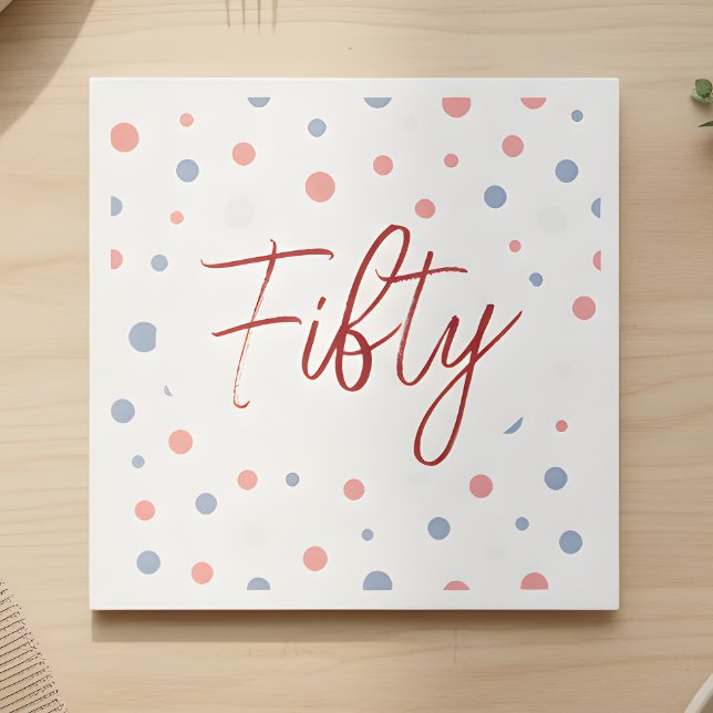 Serviette en papier patriotique pour 50e anniversa (Créateur téléchargé)