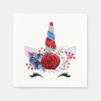 Serviette En Papier Patriotique Unicorn serviettes