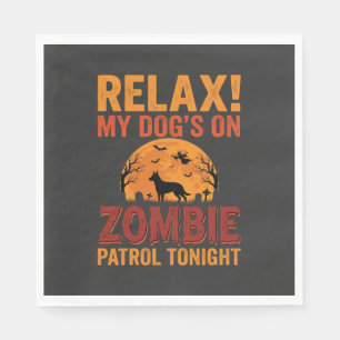 Serviette En Papier Patrouille de Chien Zombie Halloween